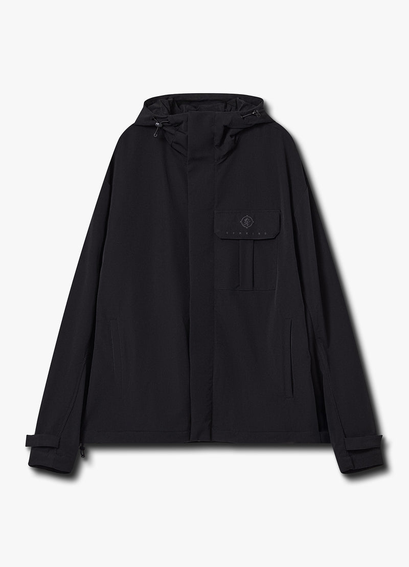 Gym King Rebellion Darkside Full Zip Track Top - Black