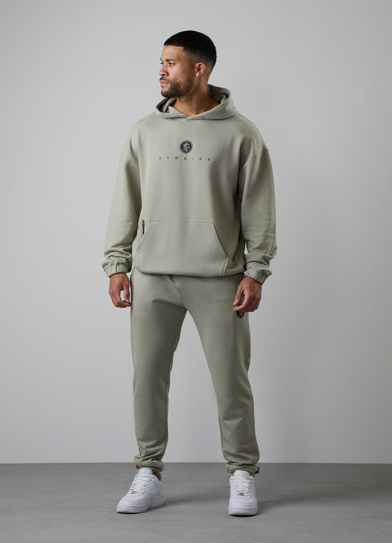 Gym King Rebellion Pro Tracksuit - Light Khaki