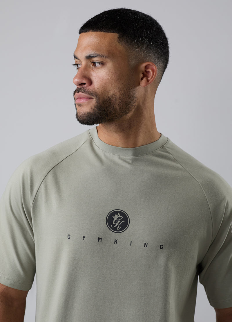 Gym King Rebellion Pro Tee - Light Khaki