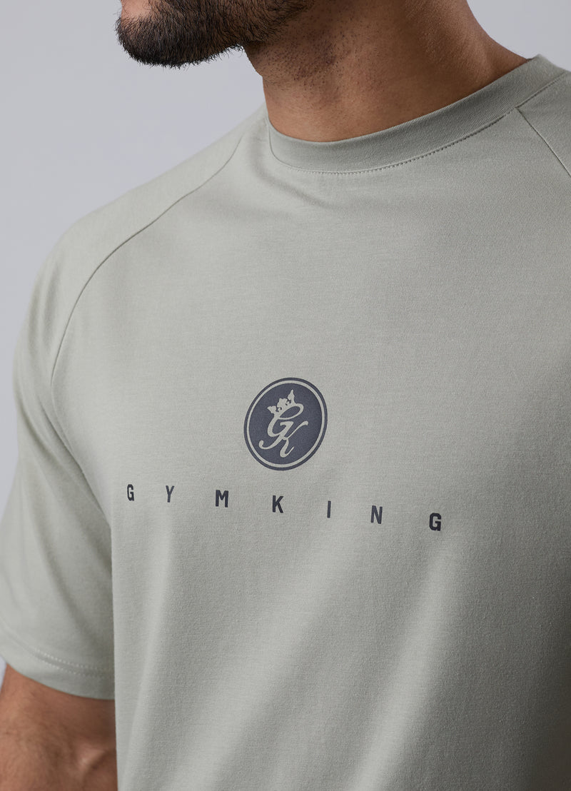 Gym King Rebellion Pro Tee - Light Khaki