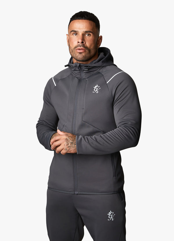 Gym King Reflect Poly FZ Hood - Graphite