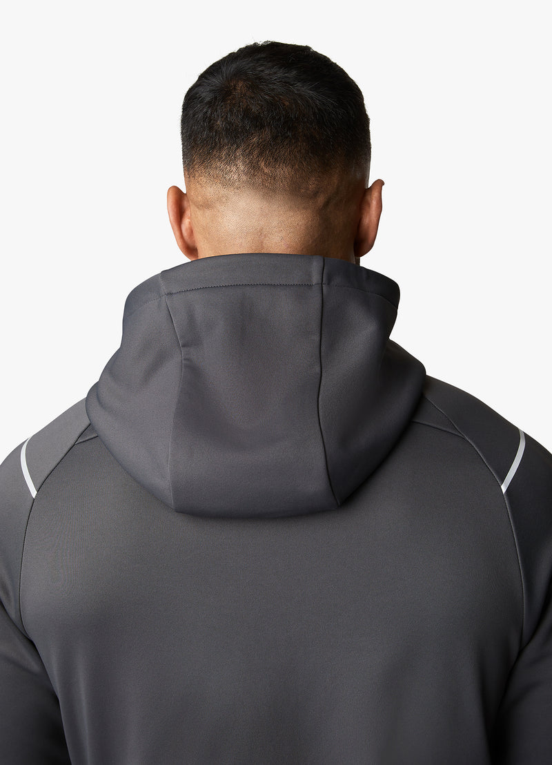 Gym King Reflect Poly FZ Tracksuit - Graphite