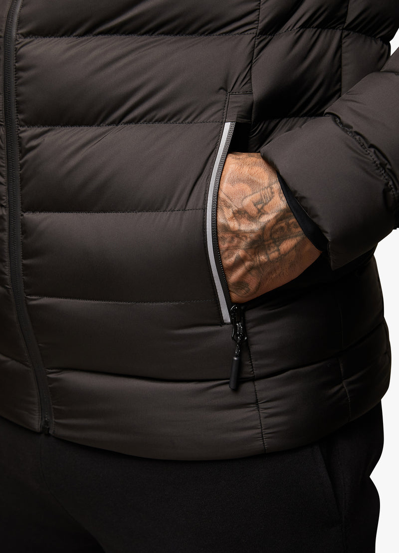 Gym King Reflect Puffer Jacket - Black