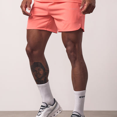 Gym King Relentless 4" Short - Coral Punch