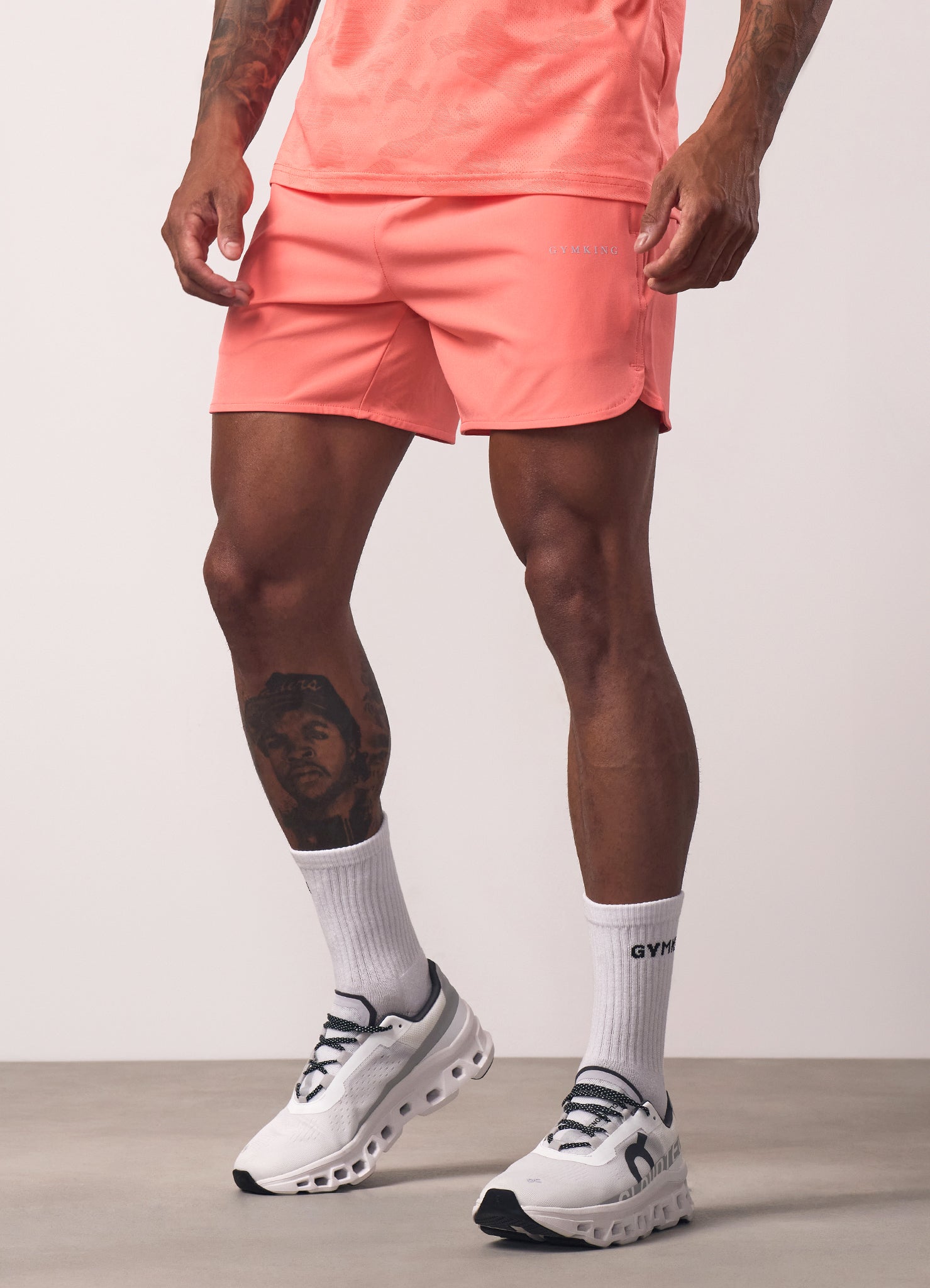 Gym King Relentless 4" Short - Coral Punch