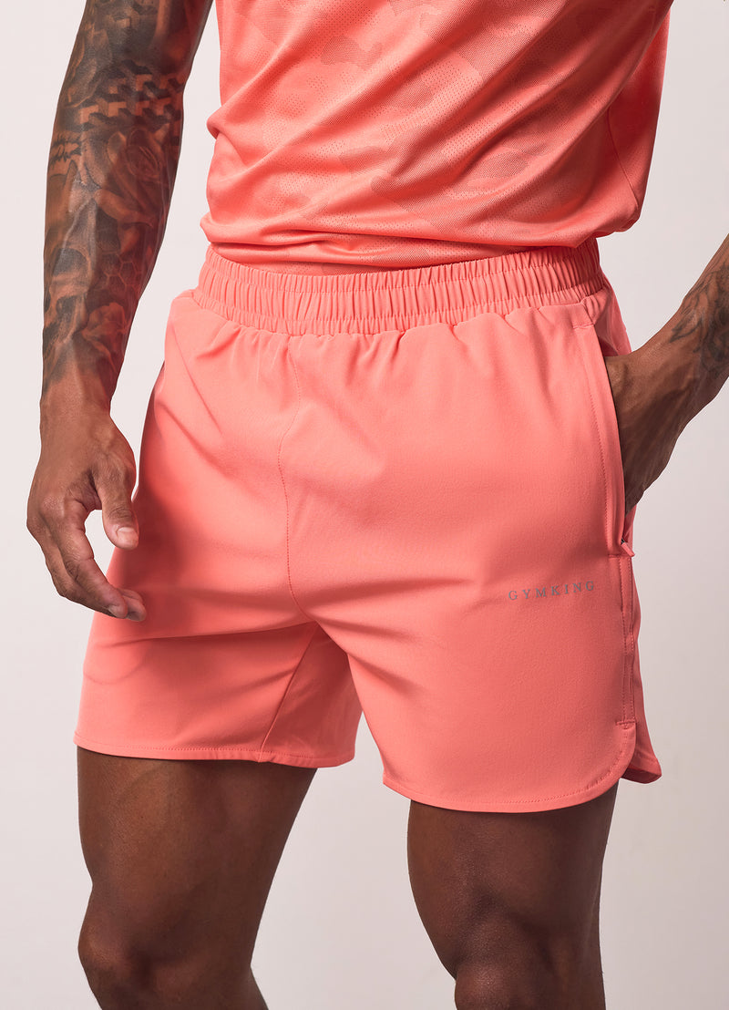 Gym King Relentless 4" Short - Coral Punch