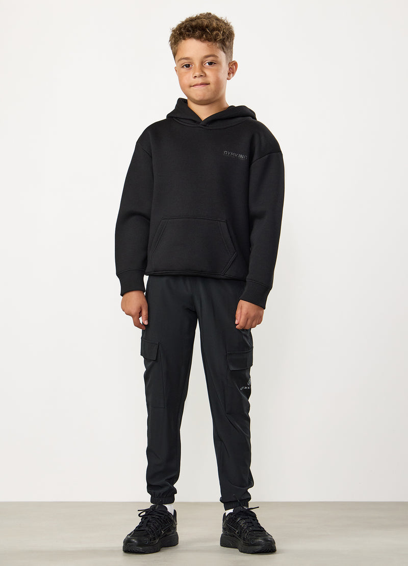 Gym King Kids Relentless Hood - Black