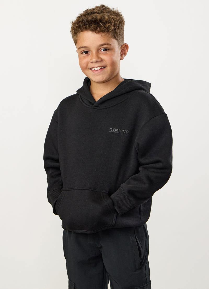 Gym King Kids Relentless Hood - Black