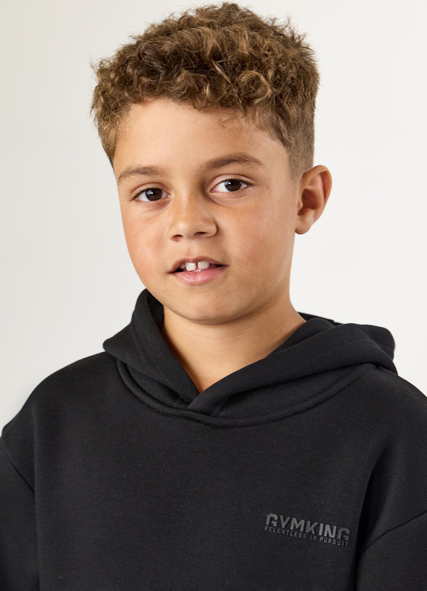 Gym King Kids Relentless Hood - Black