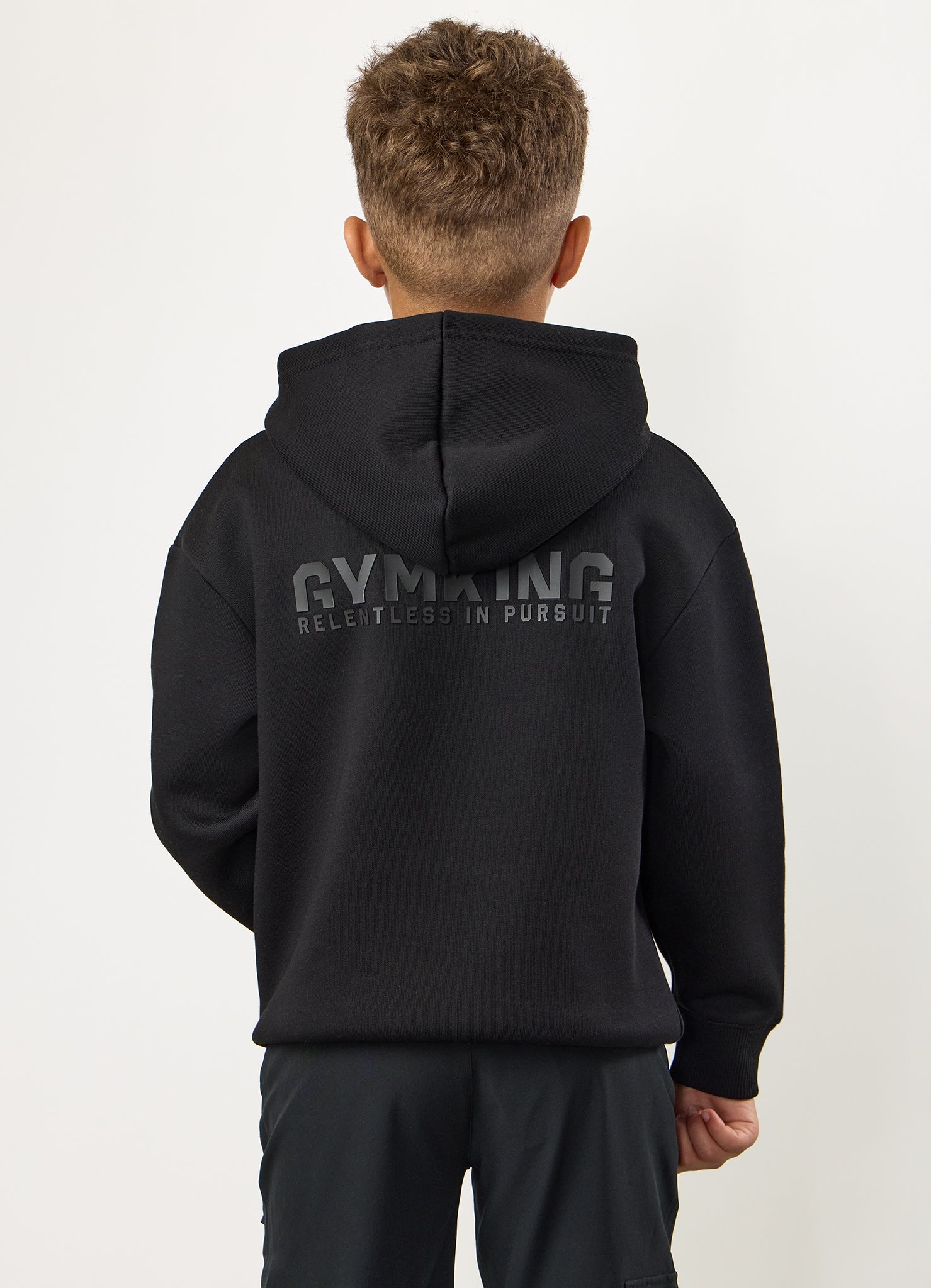 Gym King Kids Relentless Hood - Black