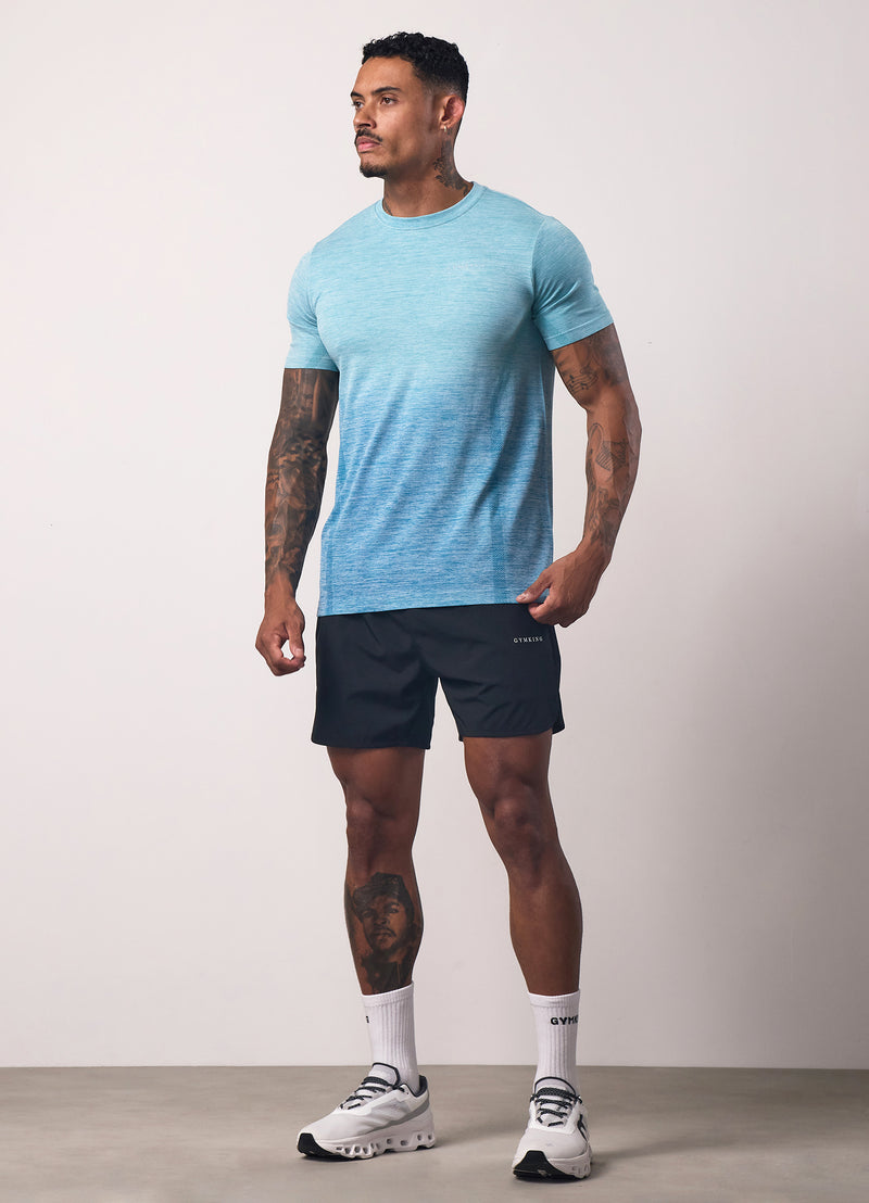 Gym King Relentless Ombre Seamless Tee - Sea Mist