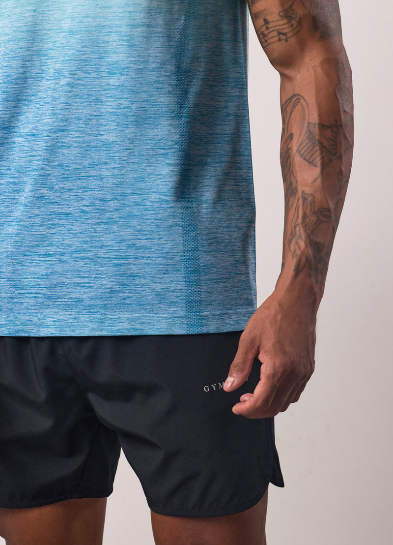 Gym King Relentless Ombre Seamless Tee - Sea Mist