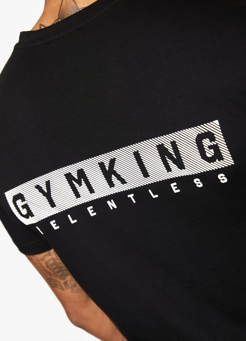 Gym King Relentless Tee - Black