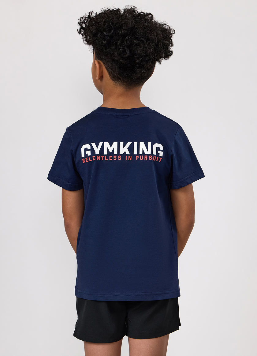 Gym King Kids Relentless Tee - Imperial Blue