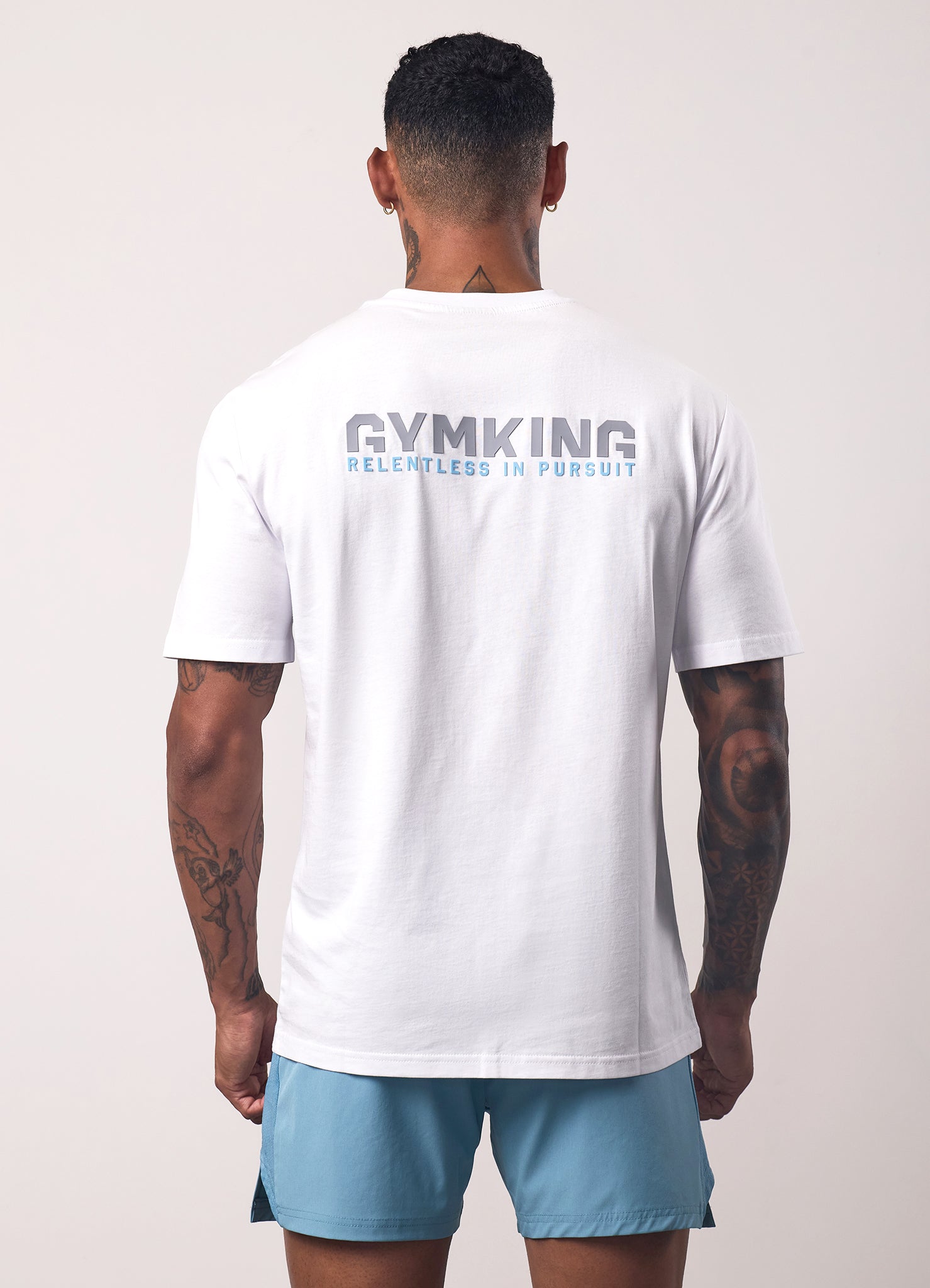 Gym King Relentless Tee - White