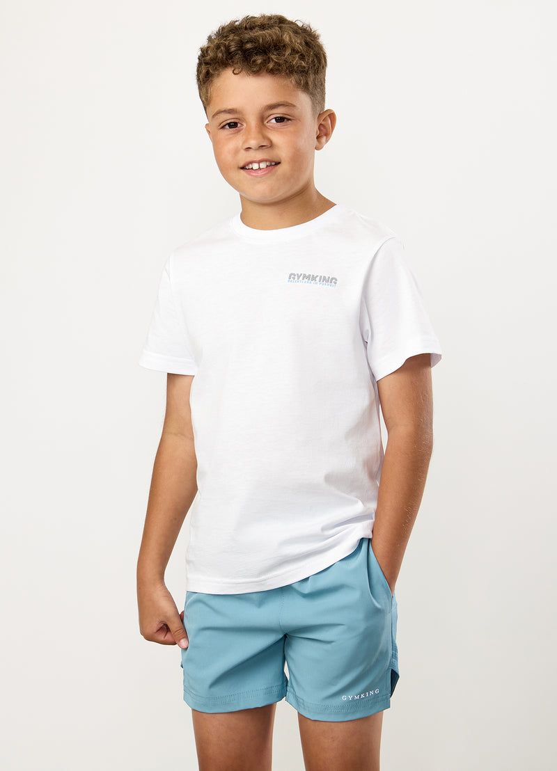 Gym King Kids Relentless Tee - White