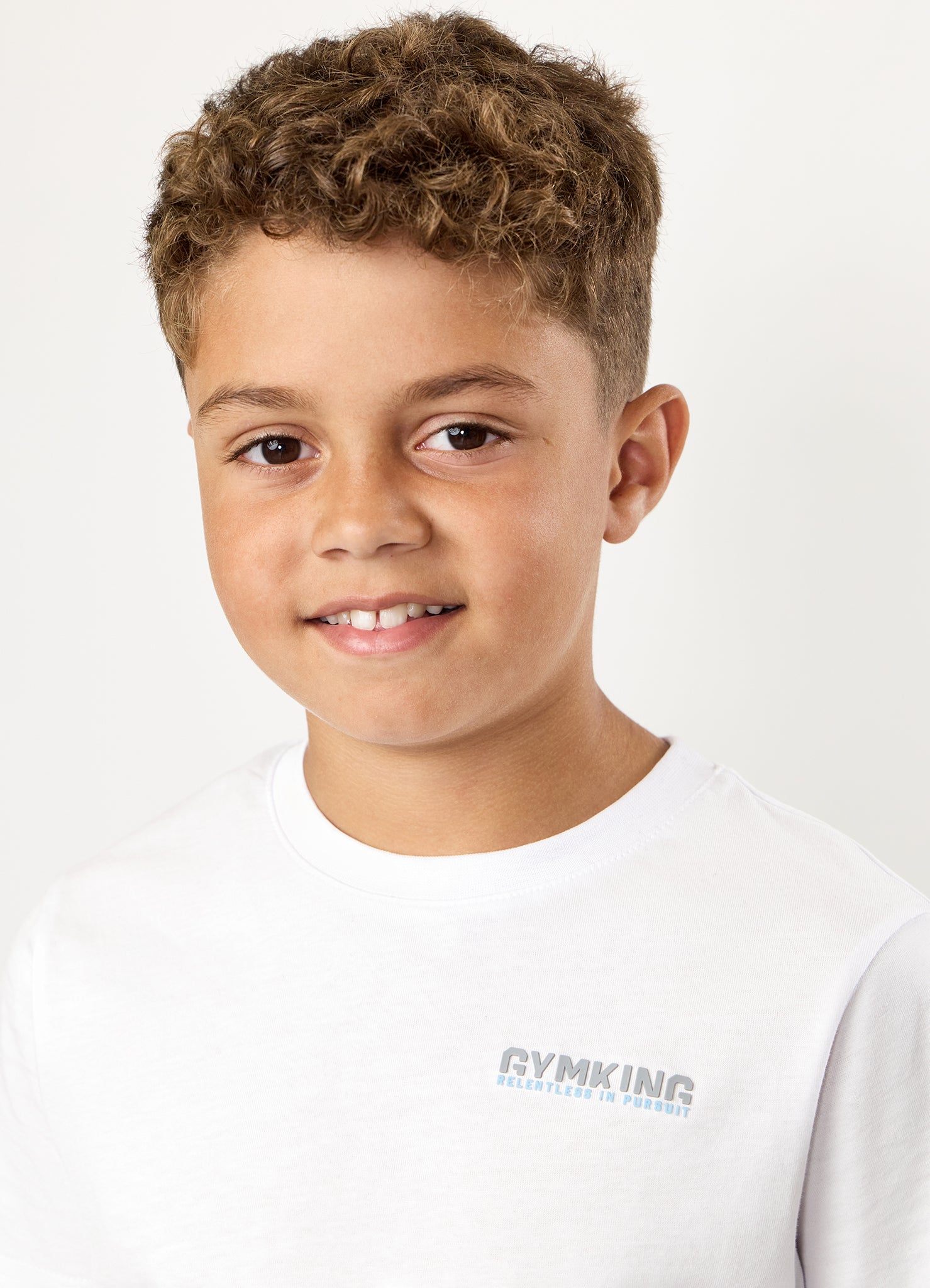 Gym King Kids Relentless Tee - White