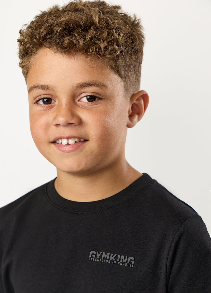 Gym King Kids Relentless Tee - Black