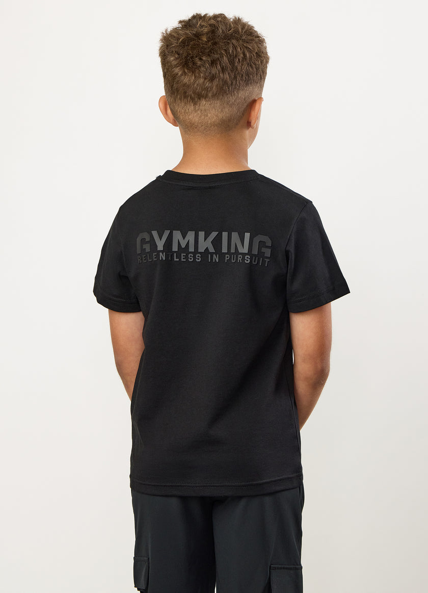 Gym King Kids Relentless Tee - Black