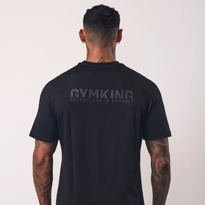 Gym King Relentless Tee - Black