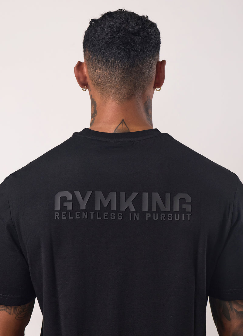 Gym King Relentless Tee - Black