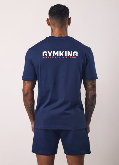 Gym King Relentless Tee - Imperial Blue