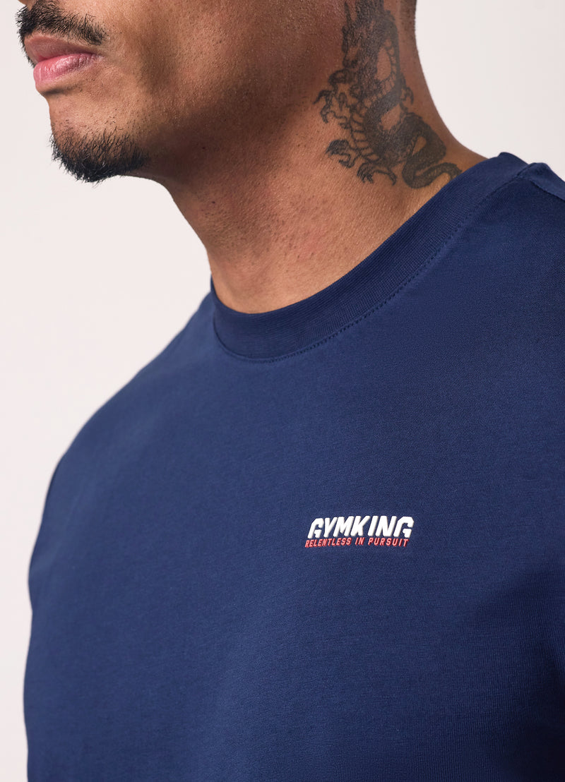 Gym King Relentless Tee - Imperial Blue