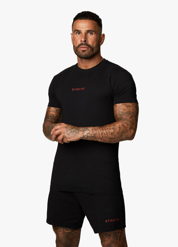 Gym King Resilience Tee - Black/Red