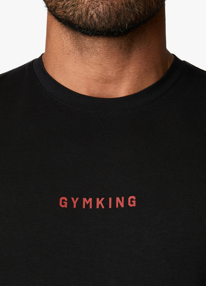 Gym King Resilience Tee - Black/Red