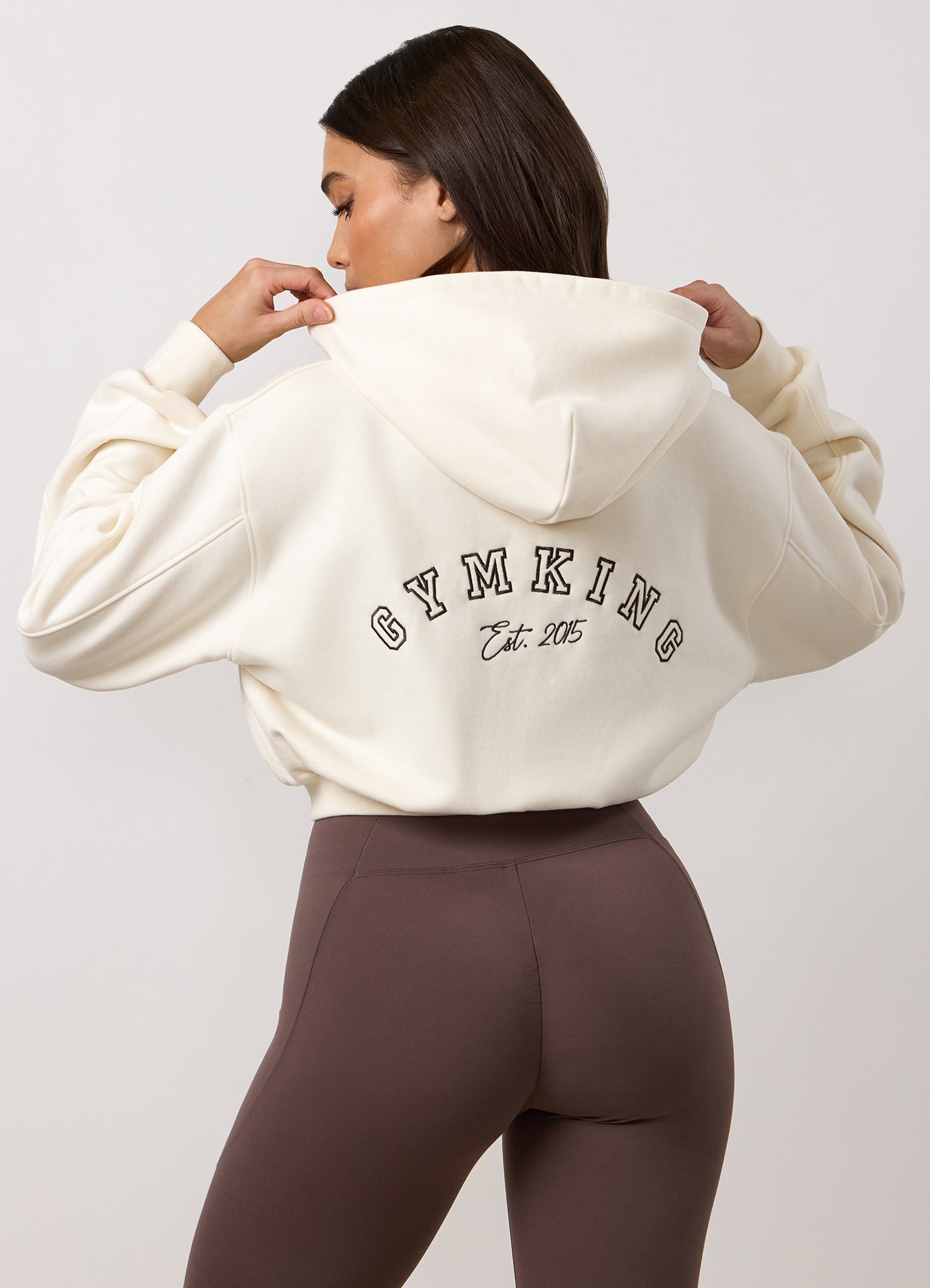 Gym King Replenish Peached Crop Hood - Marshmallow