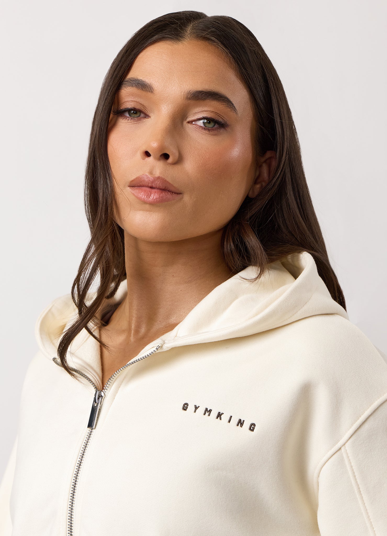 Gym King Replenish Peached Crop Hood - Marshmallow