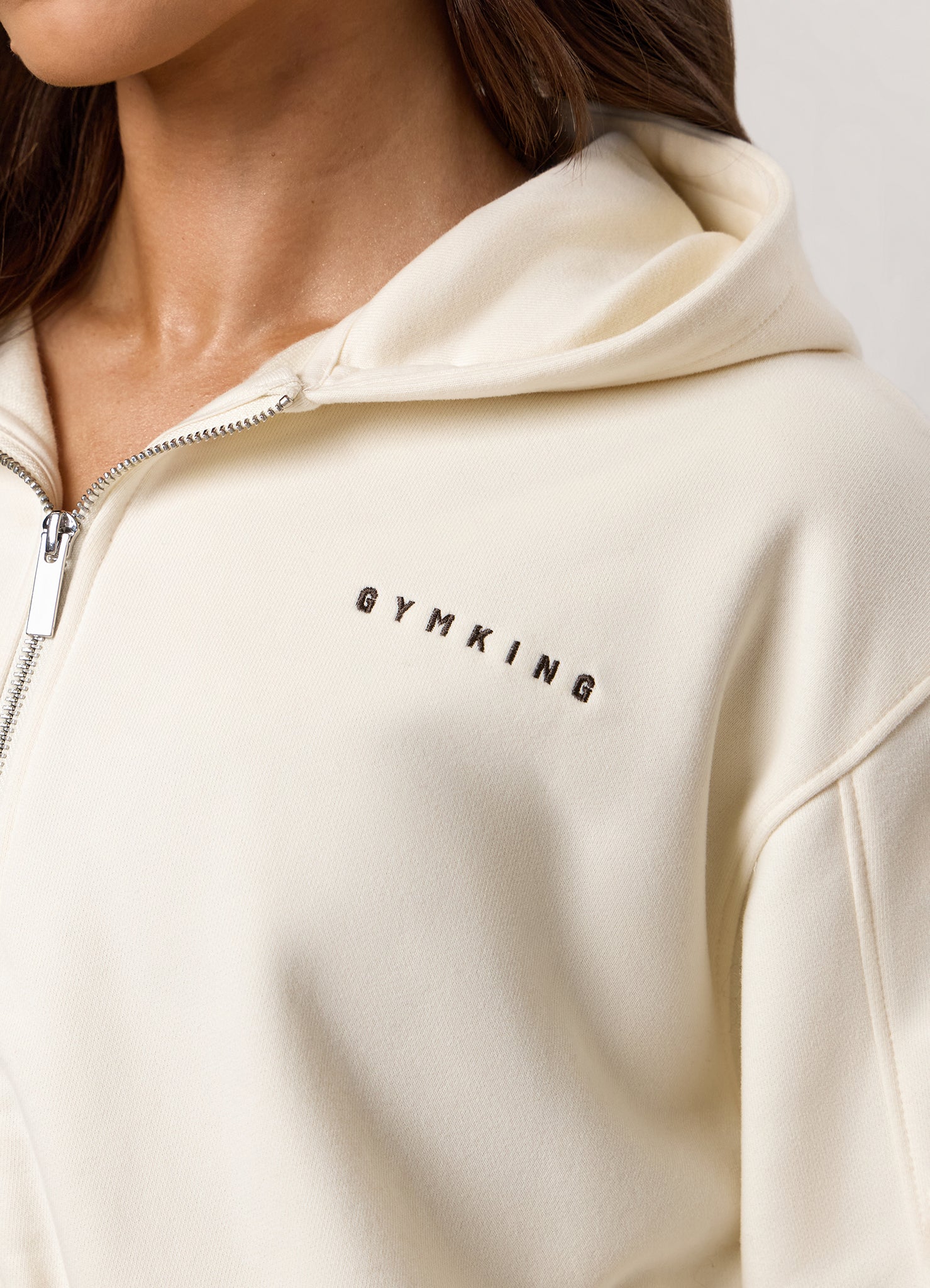 Gym King Replenish Peached Crop Hood - Marshmallow