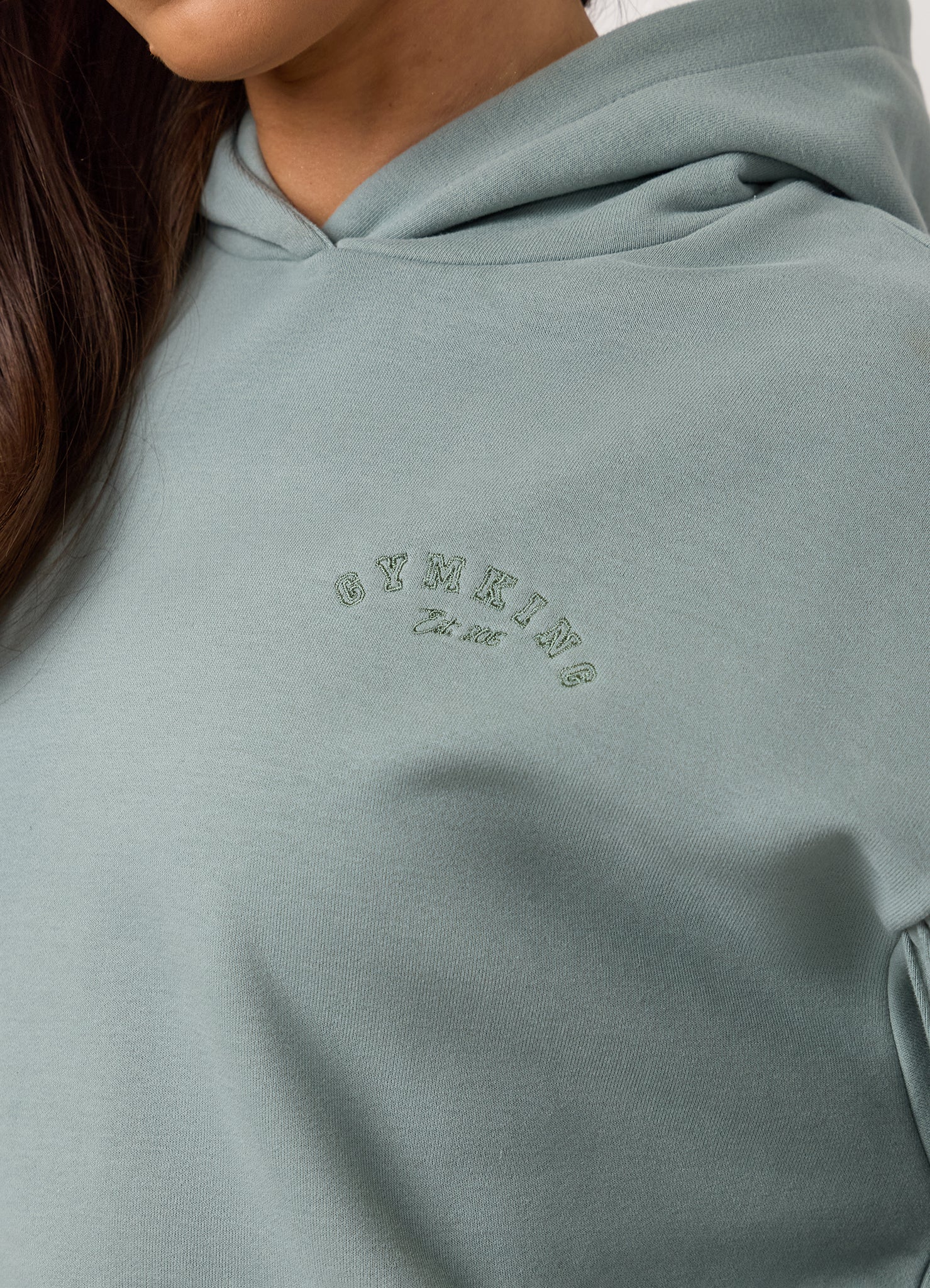 Gym King Replenish Peached Seam Hood - Brushed Sage