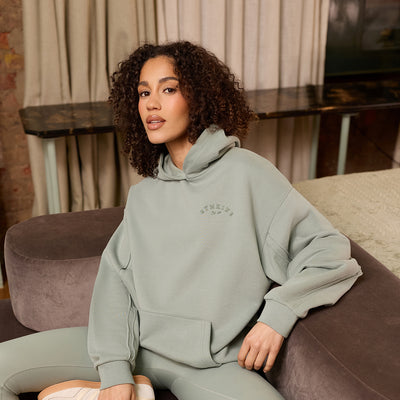 Gym King Replenish Peached Seam Hoodie - Brushed Sage