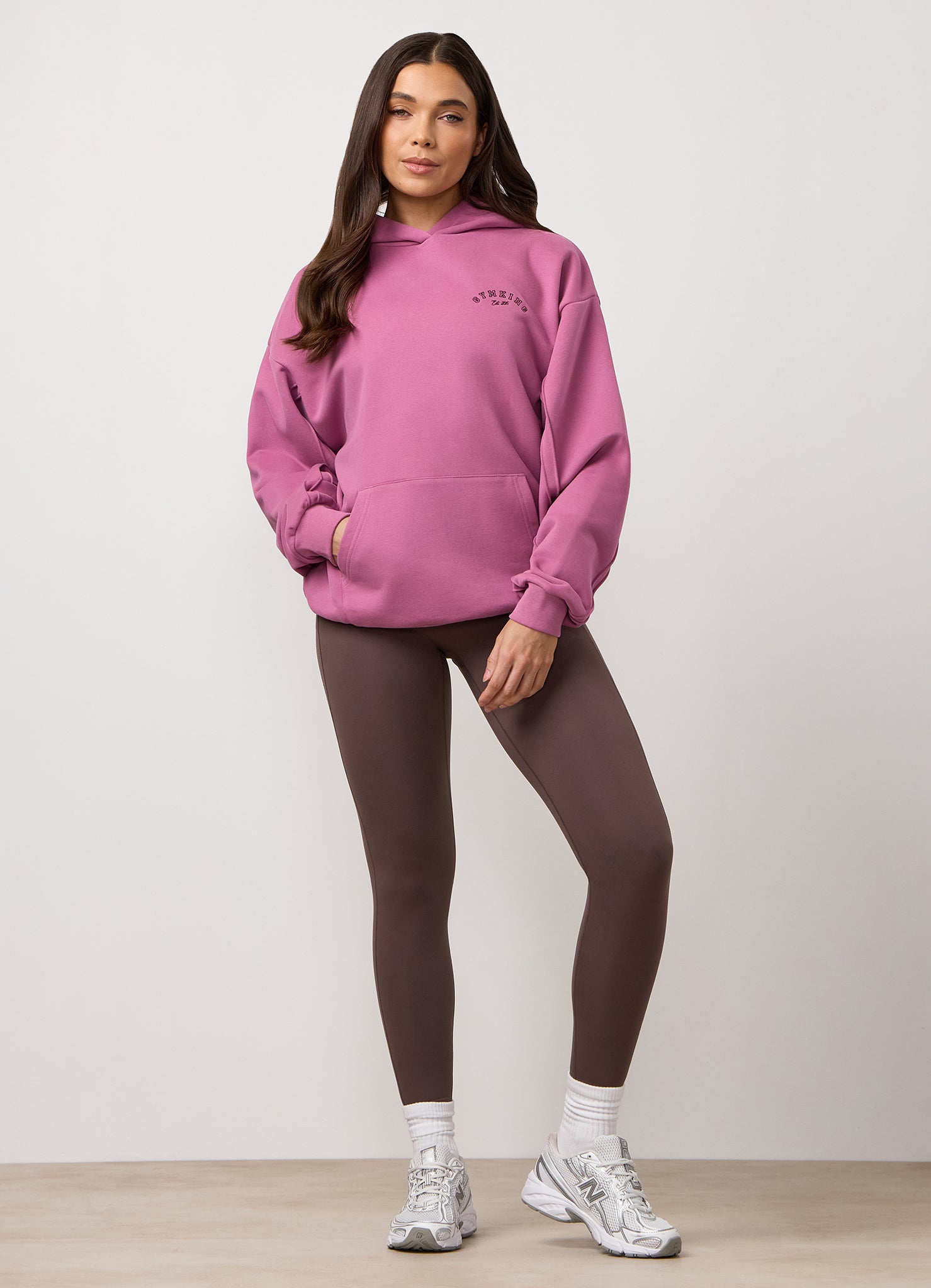 Gym King Replenish Peached Seam Hood - Orchid Mauve