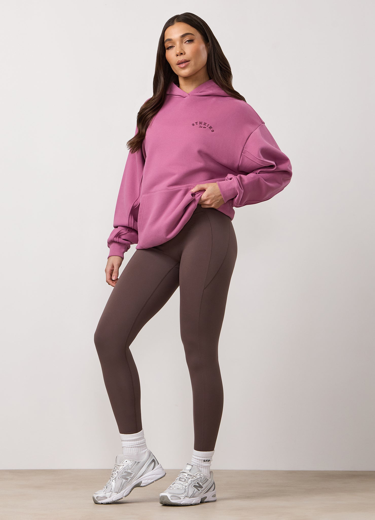 Gym King Replenish Peached Seam Hood - Orchid Mauve