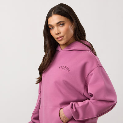 Gym King Replenish Peached Seam Hoodie - Orchid Mauve