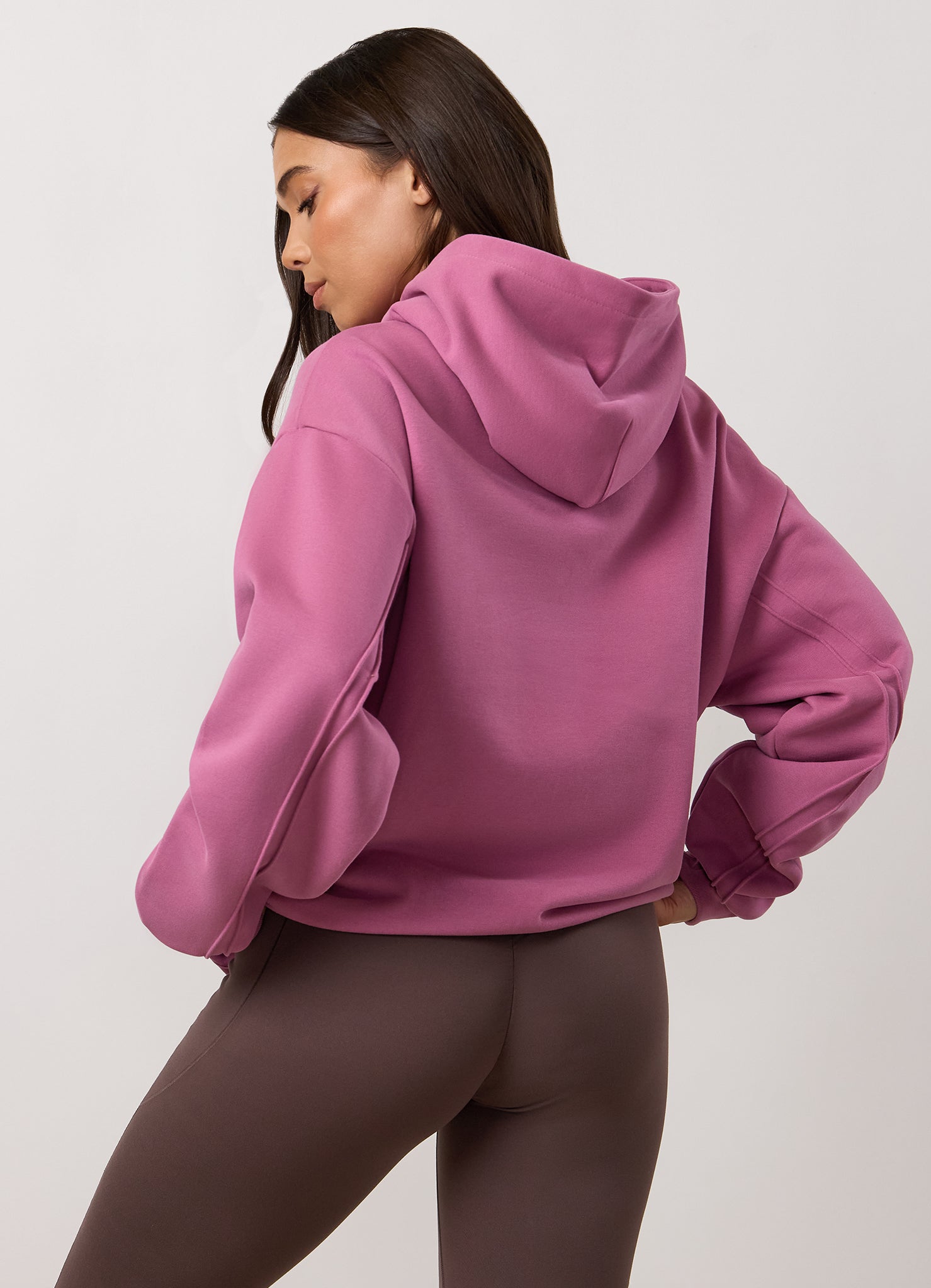Gym King Replenish Peached Seam Hood - Orchid Mauve