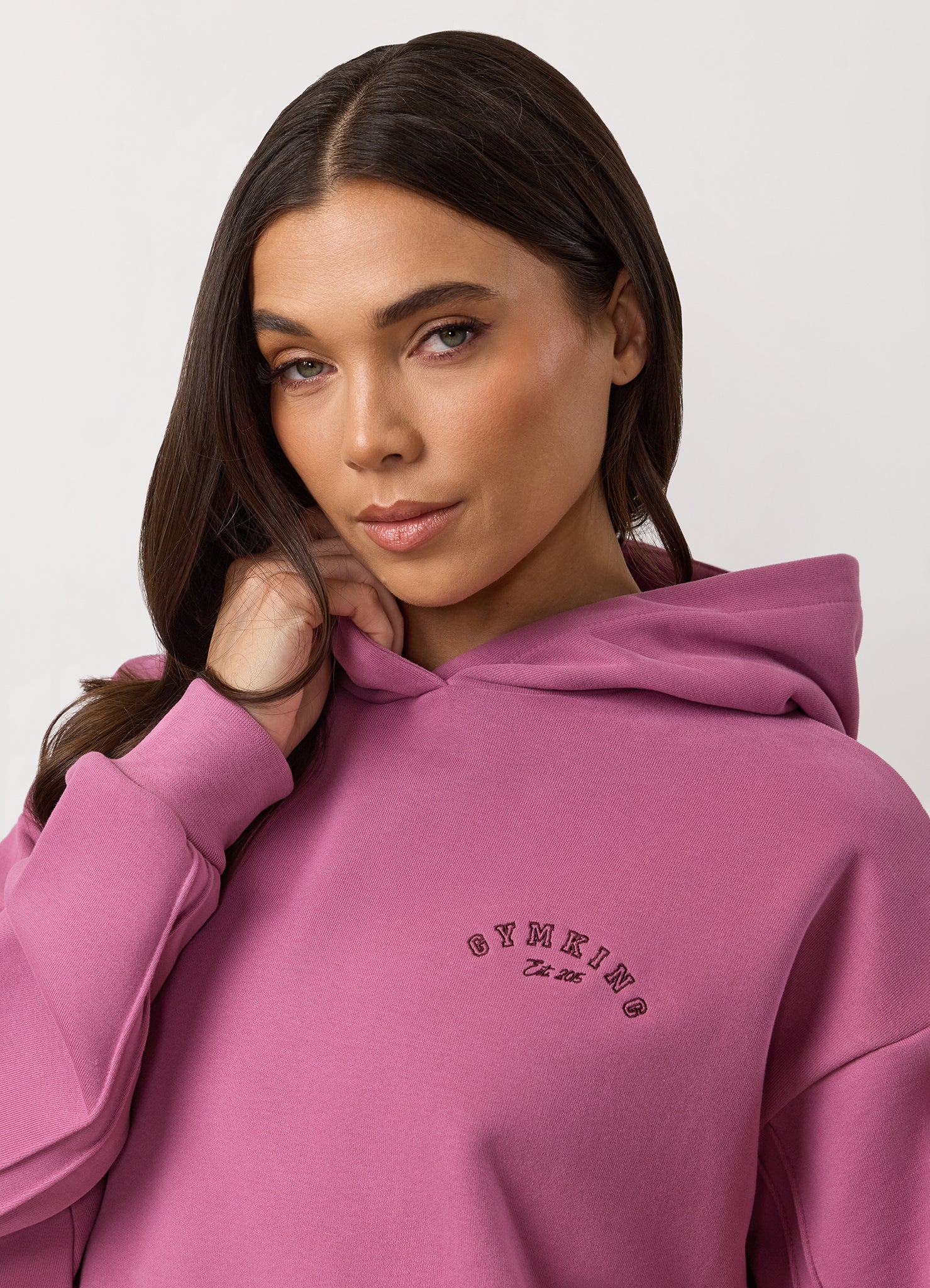 Gym King Replenish Peached Seam Hood - Orchid Mauve