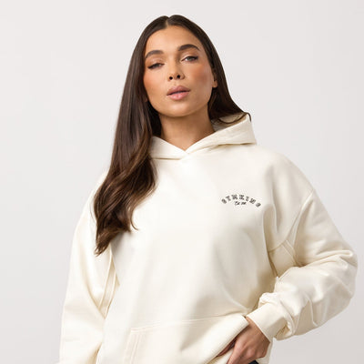 Gym King Replenish Peached Seam Hoodie - Marshmallow