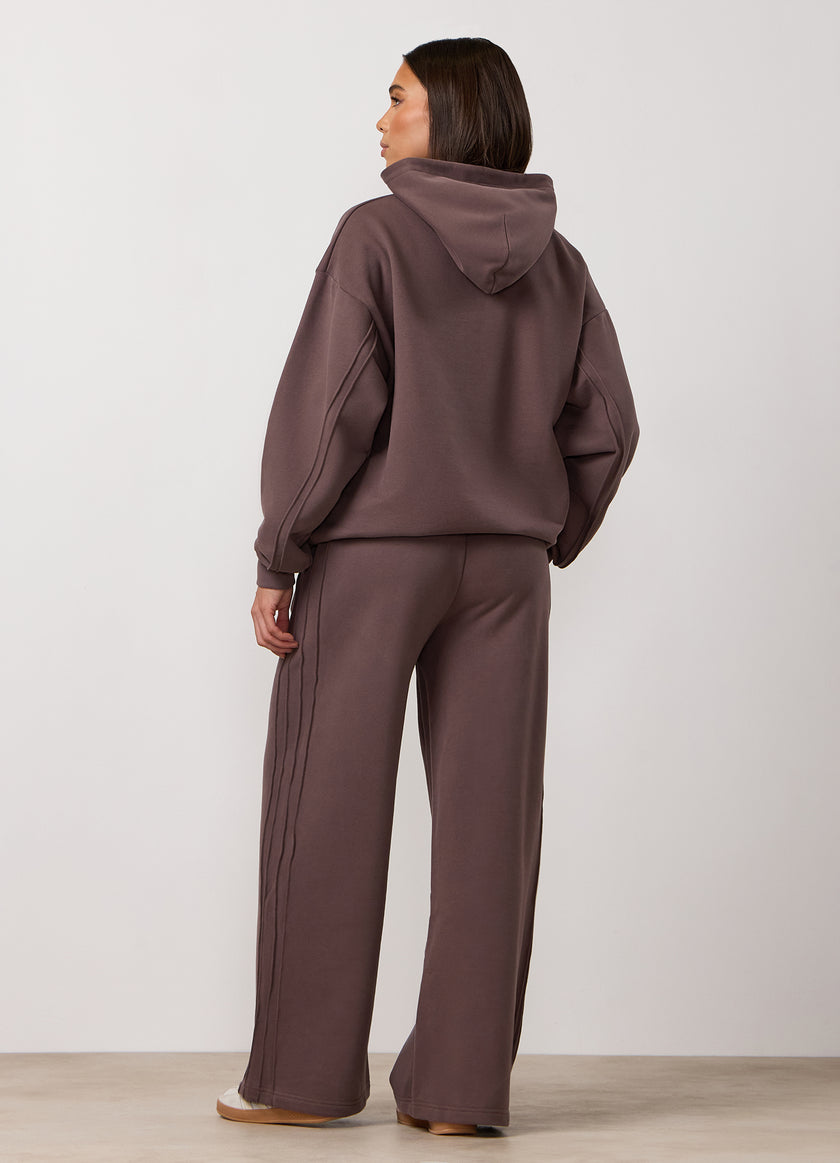 Gym King Replenish Peached Hood Tracksuit - Deep Mocha
