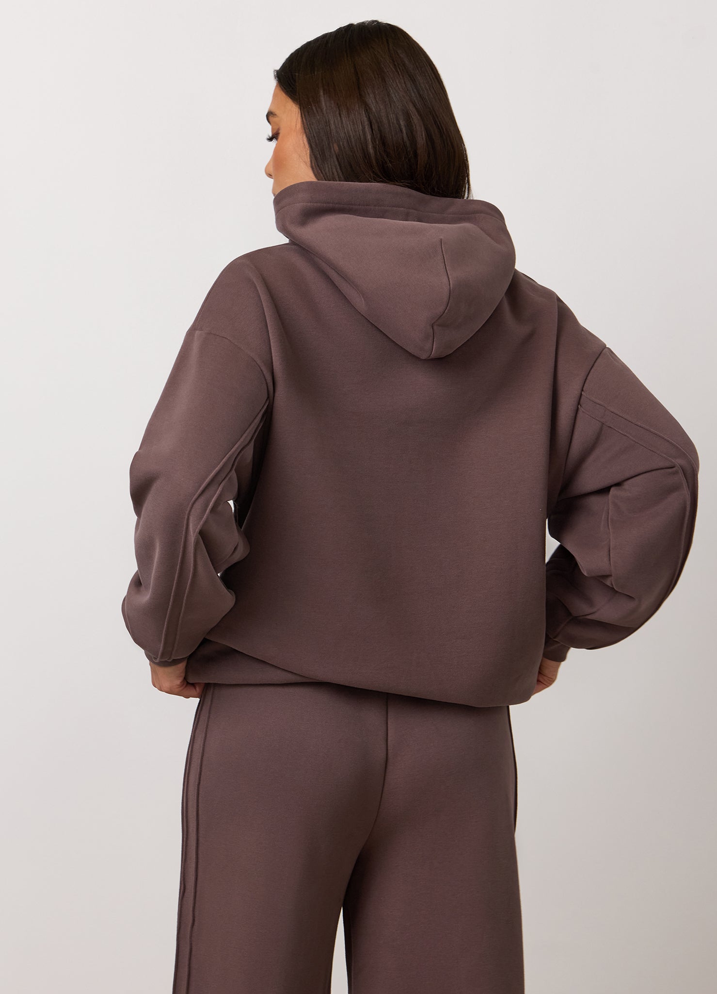 Gym King Replenish Peached Hood Tracksuit - Deep Mocha