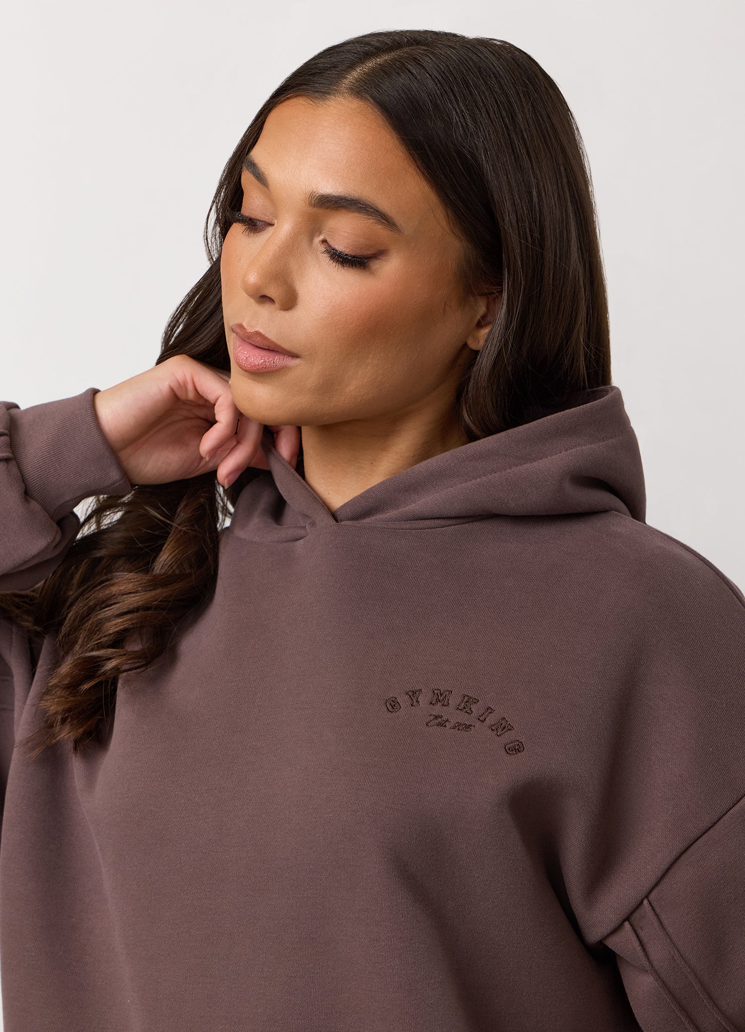 Gym King Replenish Peached Hood Tracksuit - Deep Mocha