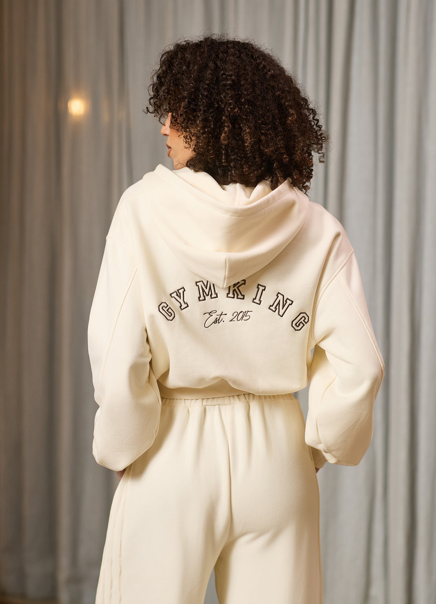 Gym King Replenish Peached Crop Hood - Marshmallow