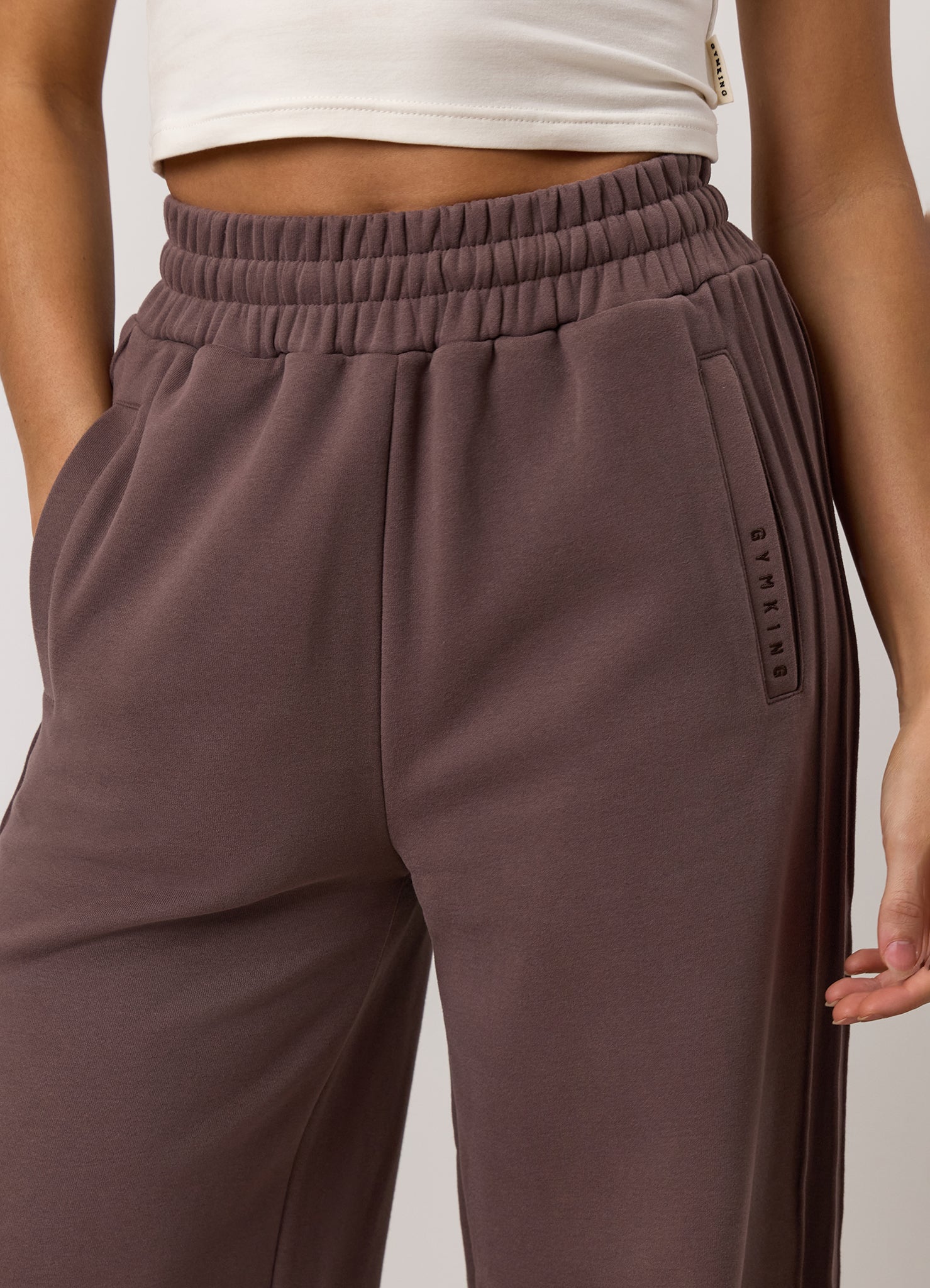 Gym King Replenish Peached Hood Tracksuit - Deep Mocha