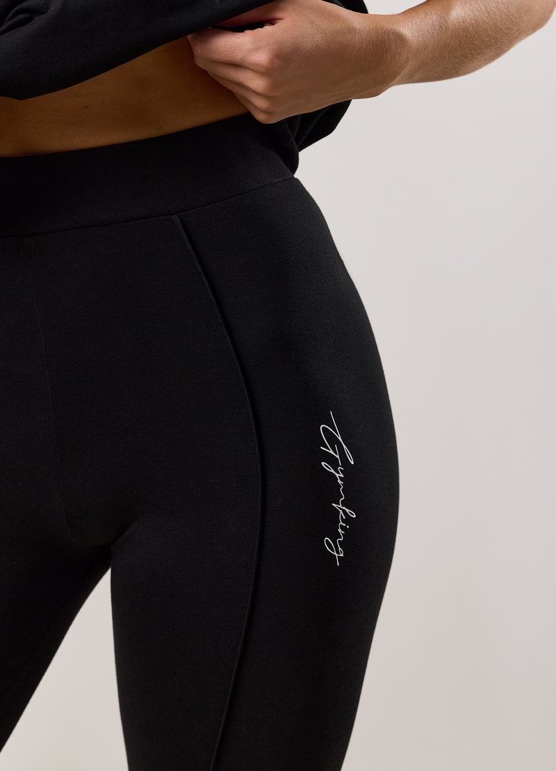 Gym King Reset Cotton Jersey Legging - Black