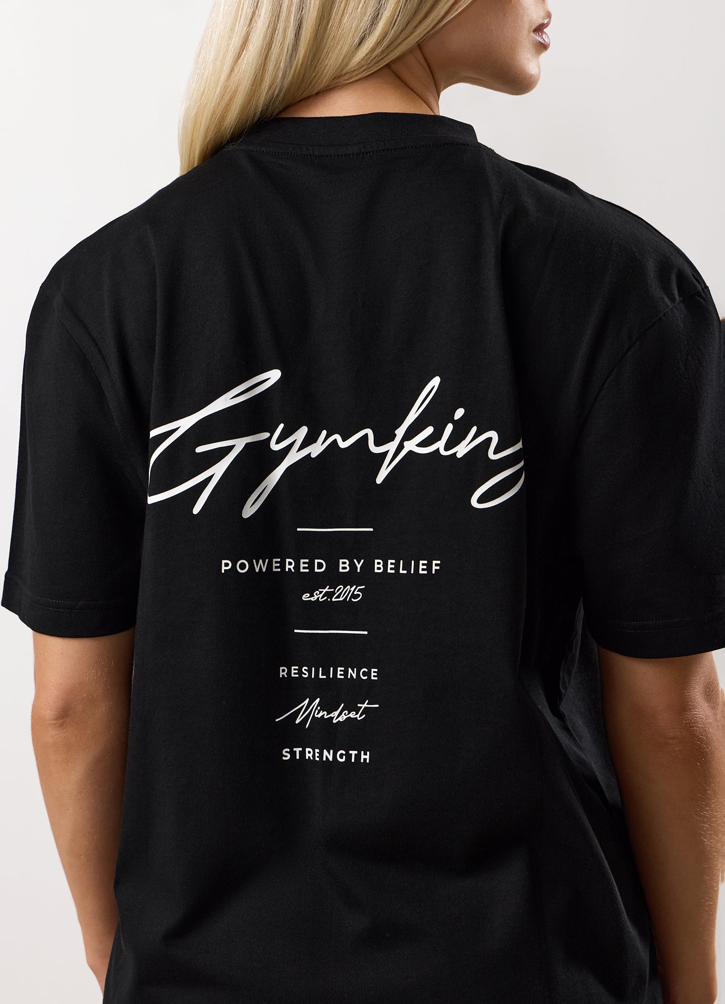 Gym King Reset Jersey Boyfriend Tee - Black