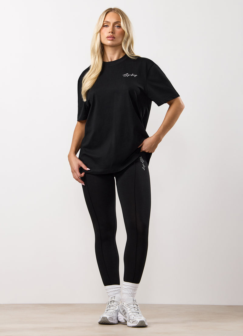 Gym King Reset Cotton Jersey Legging - Black