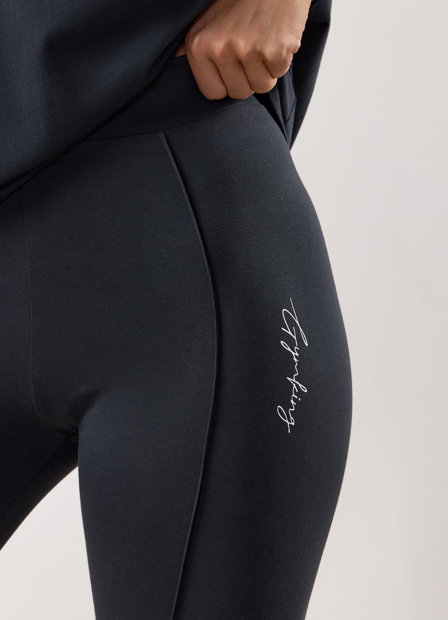 Gym King Reset Jersey Legging - Midnight Blue