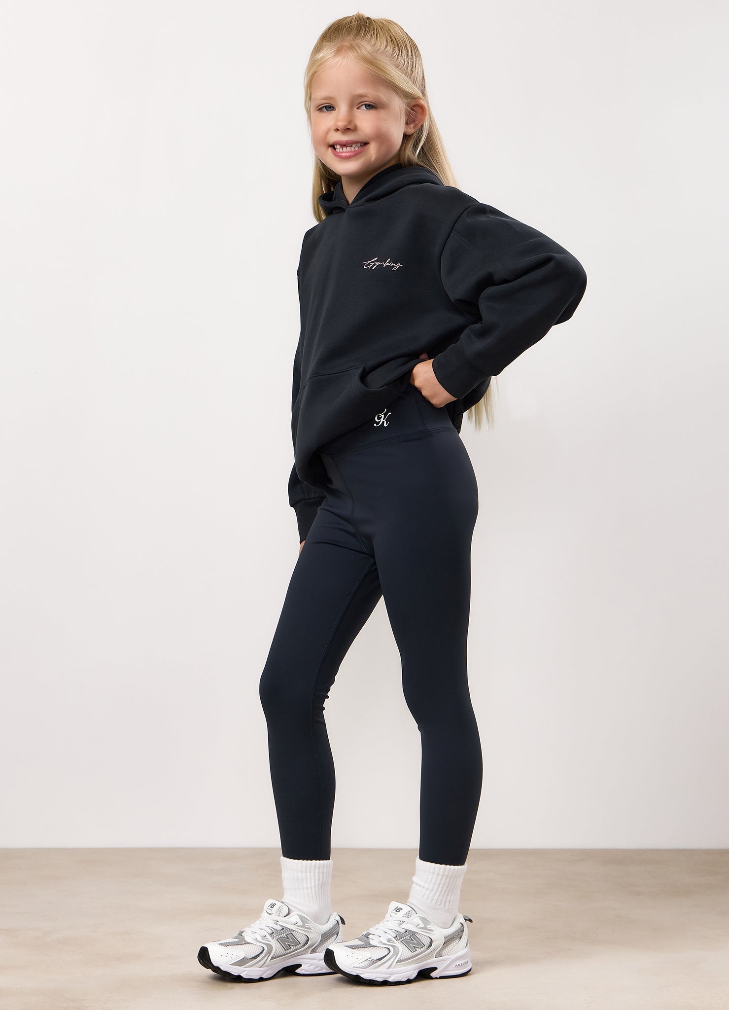 Gym King Kids Reset Fleece Hood - Midnight Blue